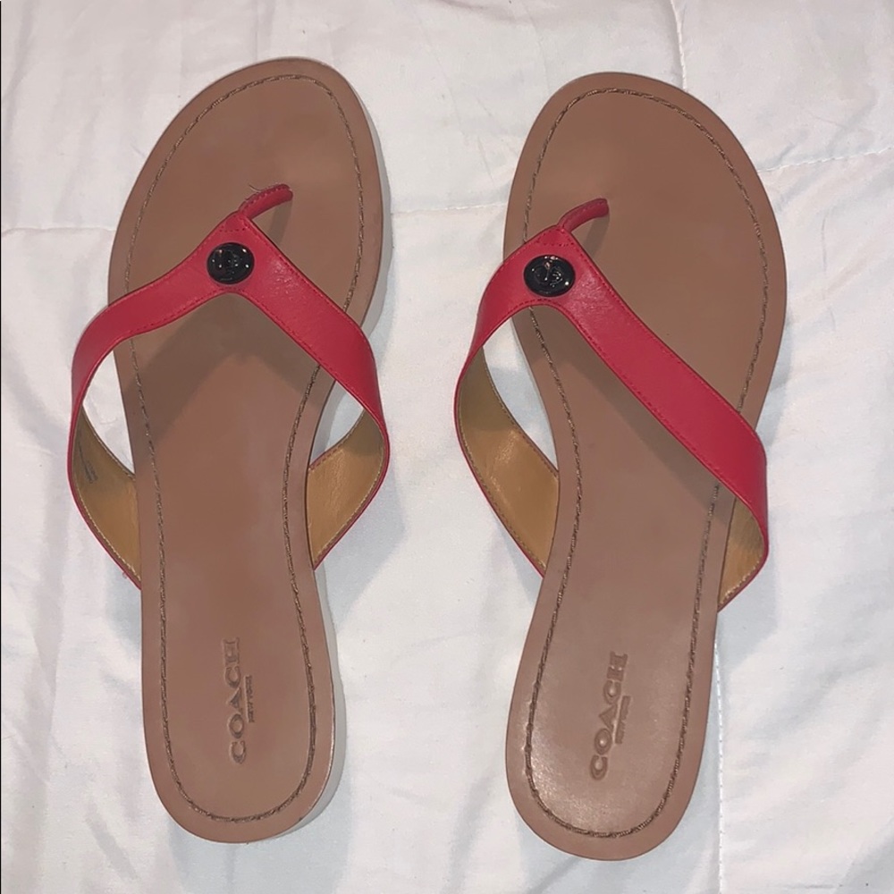 Coach flip flops